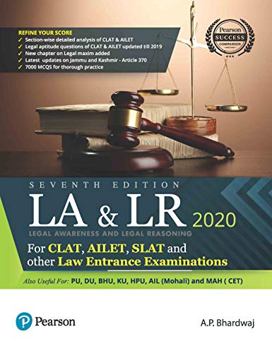LA and LR for CLAT, AILET, SLAT: CLAT, AILET, SLAT, and Other Law Entrance Examination, 7th edition - Click to Buy