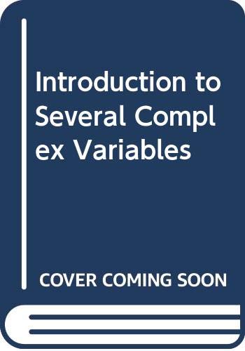 Introduction to Several Complex Variables - Click to Buy