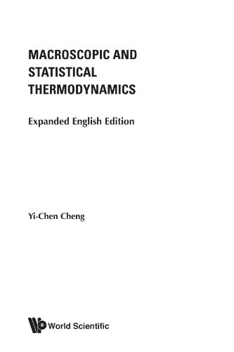 Macroscopic And Statistical Thermodynamics: Expanded English Edition - Click to Buy