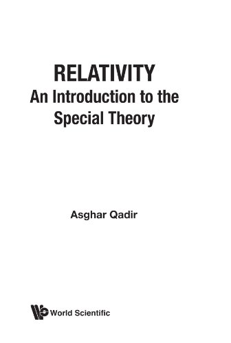 Relativity : An Introduction To The Special Theory - Click to Buy
