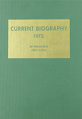 Current Biography Yearbook: 1972 - Click to Buy