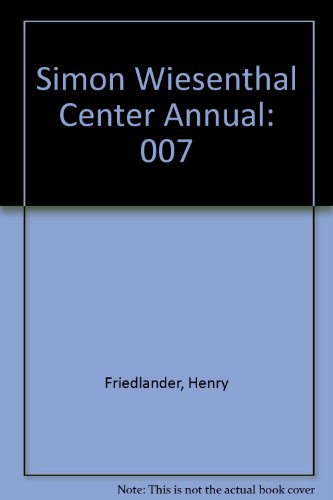 Simon Wiesenthal Center Annual: 007 - Click to Buy