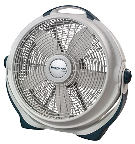 Lasko Wind Machine Air Circulator Floor Fan, 3 Speeds, Pivoting Head for Large Spaces, 20", 3300, White - Click to Buy