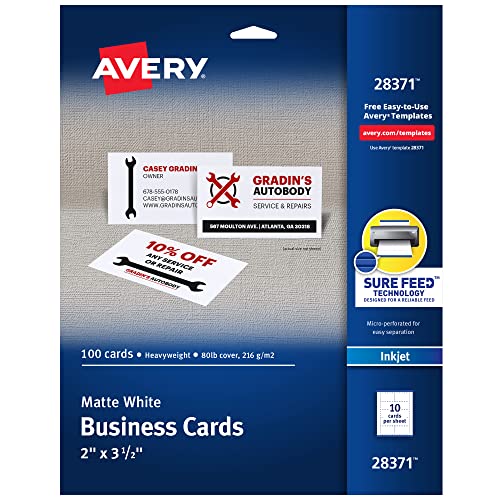 Microperforated Business Cards, 100/PK - Click to Buy