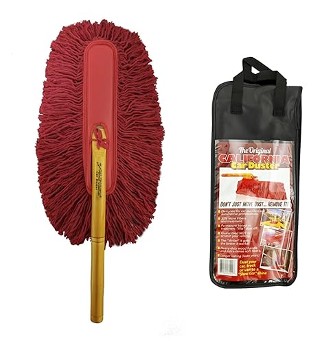 California Car Duster 62442 Standard Car Duster with Wooden Handle,Red - Click to Buy
