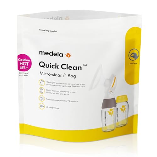 Medela Quick Clean Micro-Steam Bags (Clear) - Click to Buy