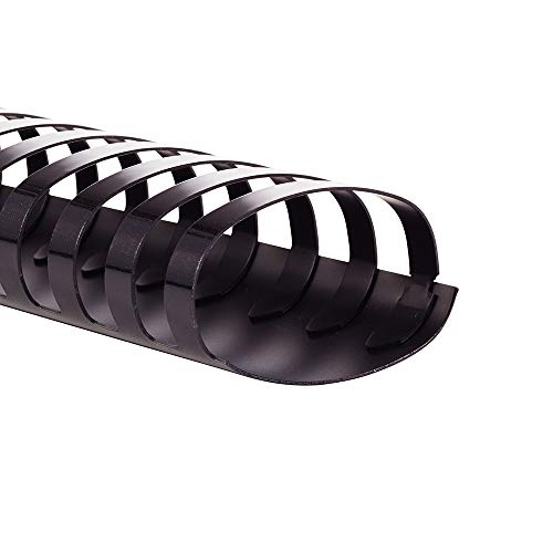 GBC Binding Spines / Spirals / Coils, 2" Diameter, 500 Sheet Capacity, CombBind, Black, 50 Pack (4200022)