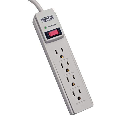 Tripp Lite TLP404 4-Outlet Surge Protector, 390 Joules - Click to Buy
