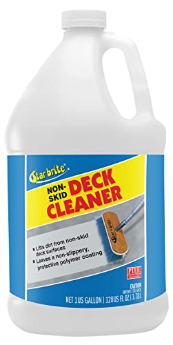 STAR BRITE Non-Skid Deck Cleaner & Protectant - Ultimate Boat Deck Wash - Protects Against Future Stains & UV - Ideal for Fiberglass, Vinyl, Plastic & Painted Surfaces -1 Gallon (085900) - Click to Buy