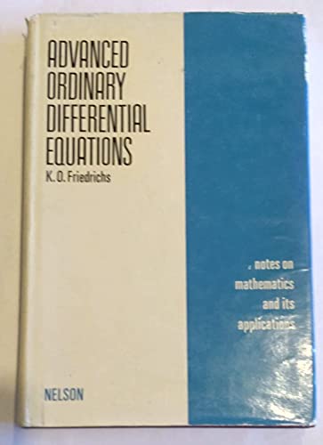 Lectures on Advanced Ordinary Differential Equations - Click to Buy