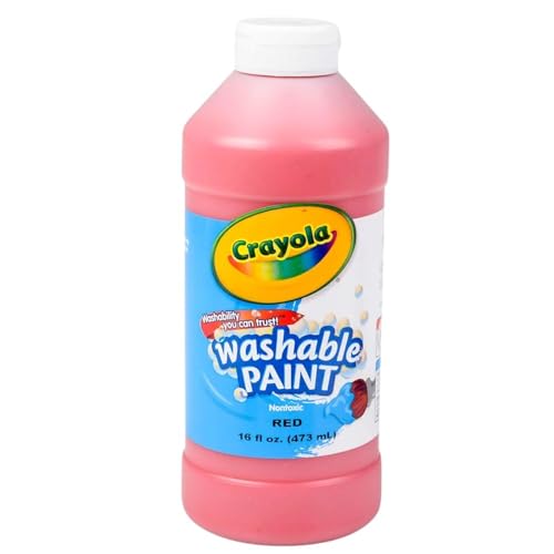 Crayola. 542016038 Washable Paint, Red, 16 oz - Click to Buy