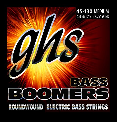 GHS Bass Boomers - Bass String Set, 5-String, Medium, .045-.130 - Click to Buy