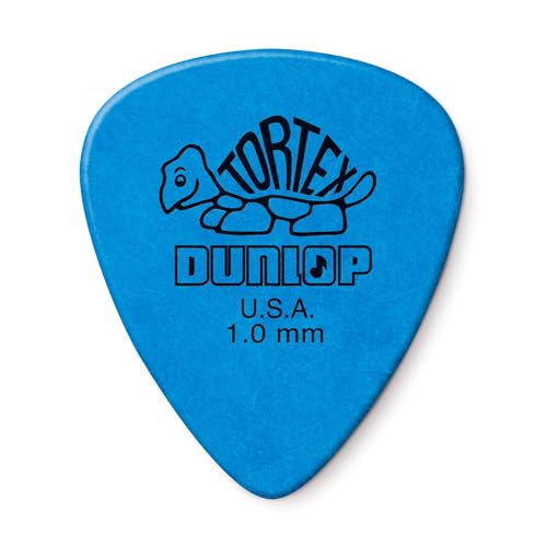 Jim Dunlop Standard Tortex Picks, 12 Pack, Blue, 1.00mm - Click to Buy