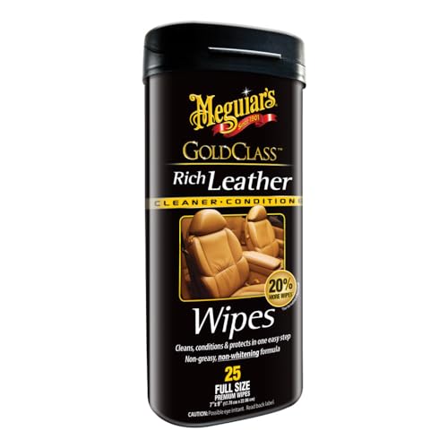 Meguiar's G10900 Gold Class Lingettes nettoyantes pour Le Cuir - Click to Buy