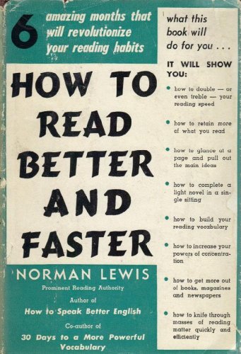 How to Read better and Faster - Click to Buy