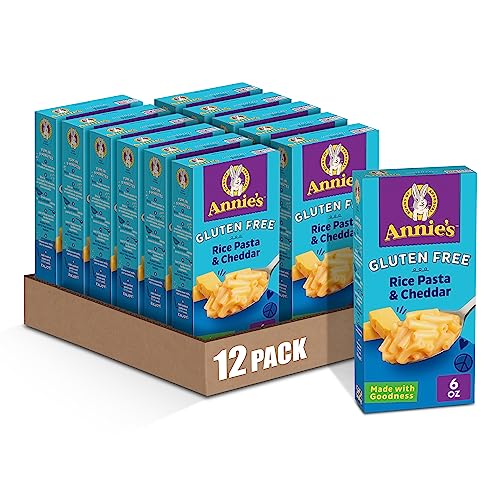 Annie's Gluten Free Macaroni and Cheese, Rice Pasta & Cheddar Mac and Cheese, 6 oz Box (Pack of 12) - Click to Buy