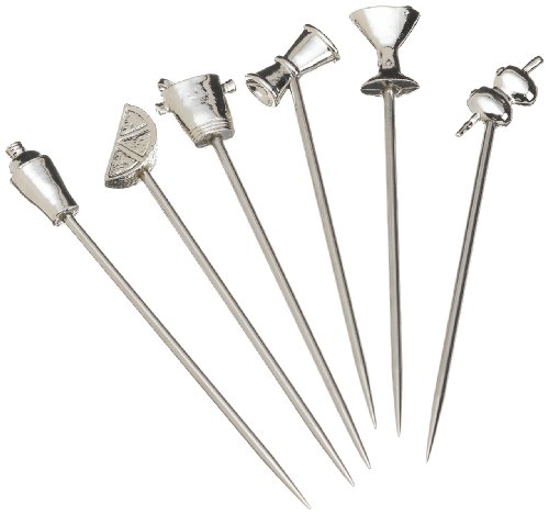 Prodyne Stainless Steel & Pewter Martini Picks (Set Of 6), Silver - Click to Buy