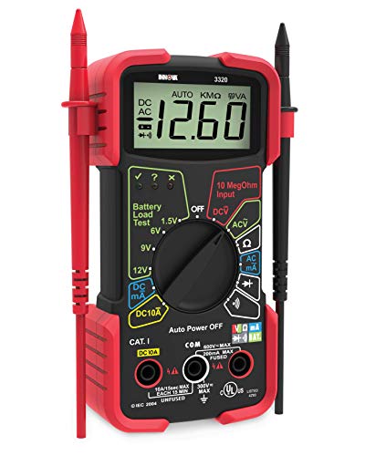 INNOVA 3320 Auto-Ranging Digital Multimeter, Red & Black - Click to Buy