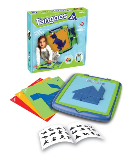 Tangoes Jr. Skill-Building Preschool Tangram Game with Kid-Friendly Portable Carry-Case Featuring 120 Challenges for Ages 4+ - Click to Buy