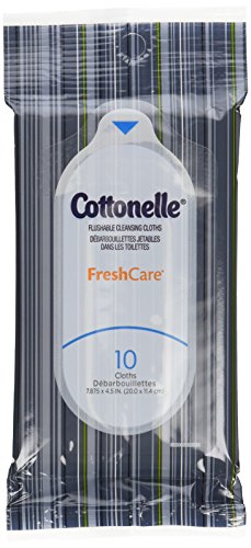 Cottonelle Fresh Care Flushable Wipes, Travel Pack, 12 Travel Packs of 10 Cloths Each (120Ct) - Click to Buy