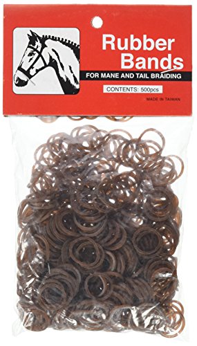 PARTRADE 245913 222695 Rubber Braid Bands, Brown, 5" - Click to Buy