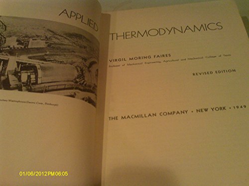 Applied Thermodynamics - Click to Buy