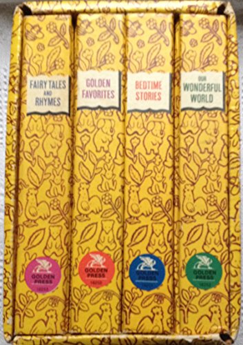 The Little Golden Book Library 4 Book Cased Set Golden Favorites * Bedtime Stories * Our Wonderful World * Fairy Tales and Rhymes - Click to Buy