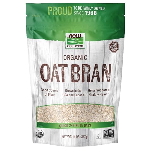 NOW Foods Natural Oat Bran - 14 oz