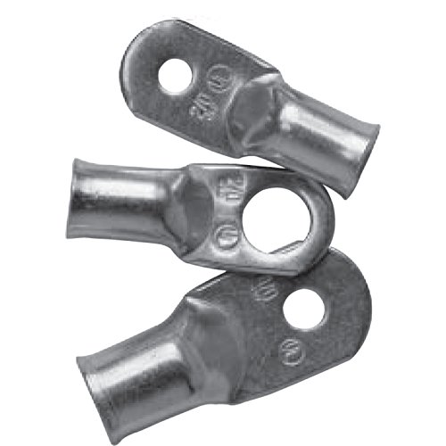 Ancor 252253 Marine Grade Electrical Heavy Duty Tinned Copper Lugs (4-Gauge, Size 10 Screw, 2-Pack) - Click to Buy