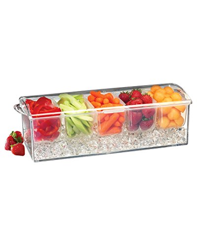 Prodyne Acrylic On-Ice Condiment, 1-Pack, Clear - Click to Buy