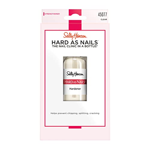 Sally Hansen Hard As Nails® Nail Hardener, Clear, Strengthener, 1 Count, 0.45 Oz , Nail Strengthener, Nail Strengthening Polish - Click to Buy
