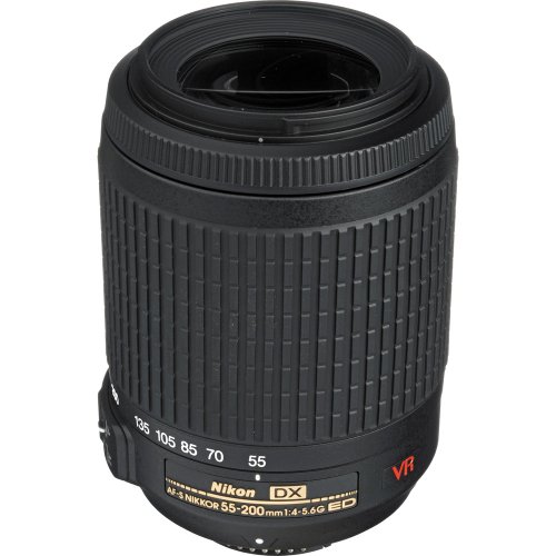 Nikon 55-200mm f/4-5.6G ED IF AF-S DX VR [Vibration Reduction] Zoom Nikkor Lens Bulk packaging (White box, New) - Click to Buy