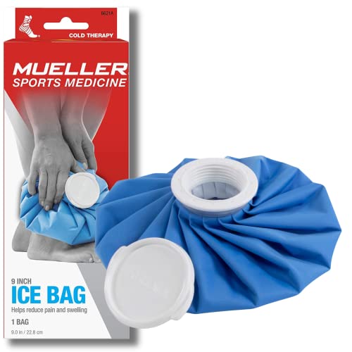 MUELLER Sports Medicine Reusable Ice Pack, Cold Bag for Injuries and Pain Relief, Cold Therapy, Blue, 9 Inch Bag - Click to Buy