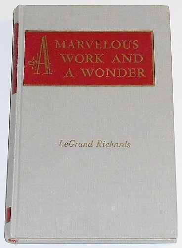 A Marvelous Work and a Wonder - Click to Buy
