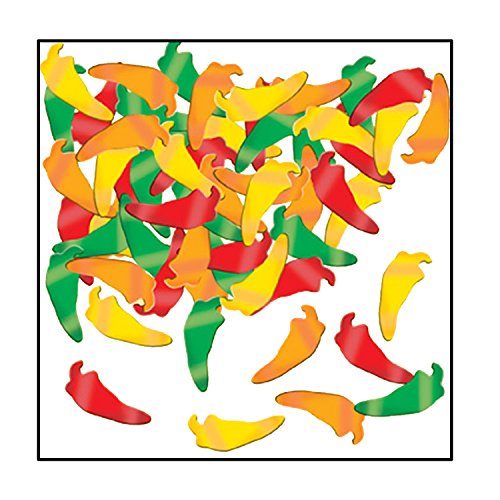 Fanci-Fetti Chili Peppers (GD/G/O/R) Party Accessory (1 count) (1 Oz/Pkg) - Click to Buy