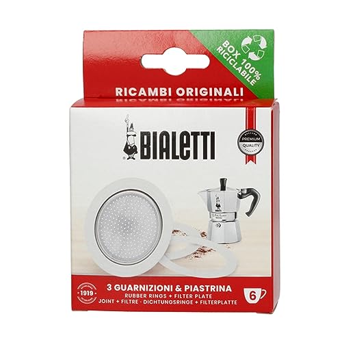 Bialetti Replacement Gasket & Filter for 6 Cup Espresso Maker - Click to Buy