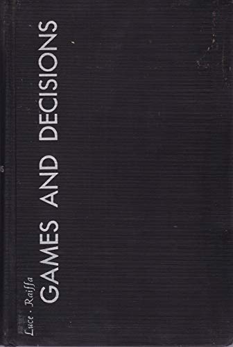 Games and Decisions : introduction and critical survey. - Click to Buy