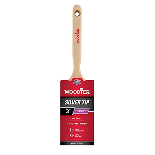Wooster Brush 5220-3 Silver Tip Flat Sash Paintbrush, 3-Inch - Click to Buy