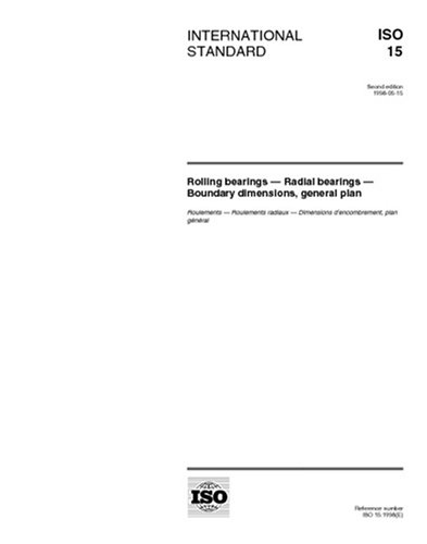 ISO 15:1998, Rolling bearings - Radial bearings - Boundary dimensions, general plan