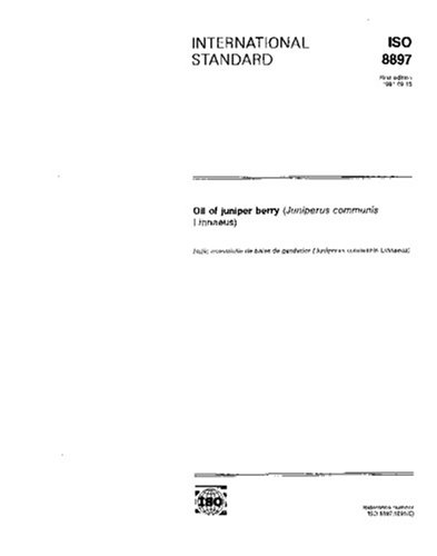 ISO 8897:1991, Oil of juniper berry (Juniperus communis Linnaeus) - Click to Buy