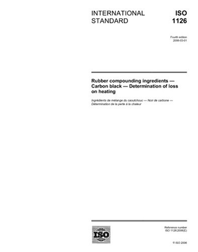 ISO 1126:2006, Rubber compounding ingredients - Carbon black - Determination of loss on heating
