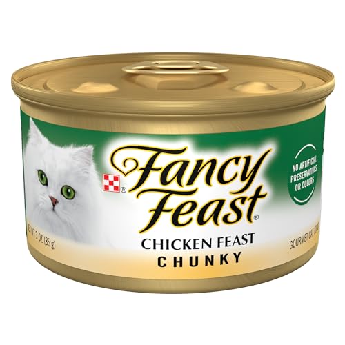 Purina Fancy Feast Chunky Chicken Feast Wet Cat Food - (Pack of 24) 3 oz. Cans - Click to Buy