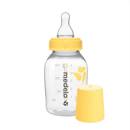 Medela Breastmilk Feeding & Storage Bottle, 150ml, Slow-flow, Phthalates Free, DEHP & BPA free, Dishwasher & Microwave Safe, Baby - Click to Buy