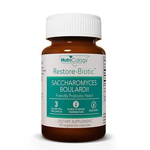 Nutricology Saccharomyces Boulardii Probiotic Supplement - S. Boulardii Probiotic Yeast 450mg, Friendly Probiotic Establishment, GI Tract Support - 120 Count - Click to Buy