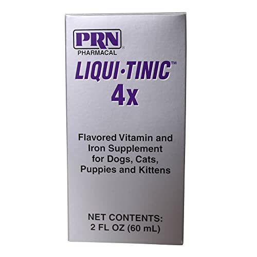 Liqui-Tinic 4x Flavored Vitamin and Iron Supplement for Dogs, Cats, Puppies & Kittens, 2 oz. - Click to Buy