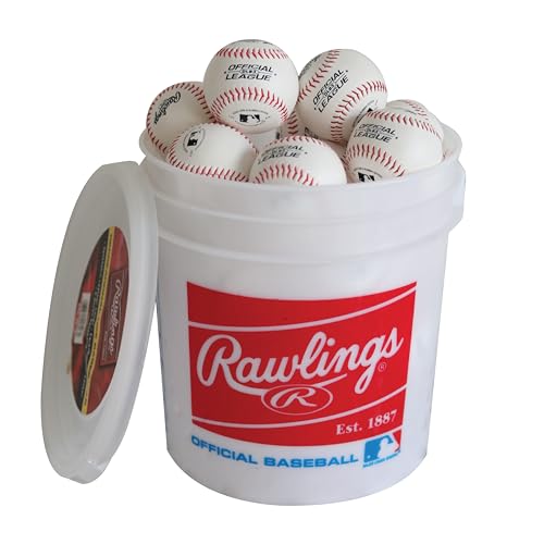 Rawlings Bucket with 2 Dozen ROLB3 Baseballs - Click to Buy