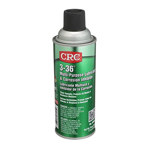 CRC 3-36 Multi-Purpose Lubricant and Corrosion Inhibitor, 11 oz Aerosol Can, Clear/Blue/Green - Click to Buy