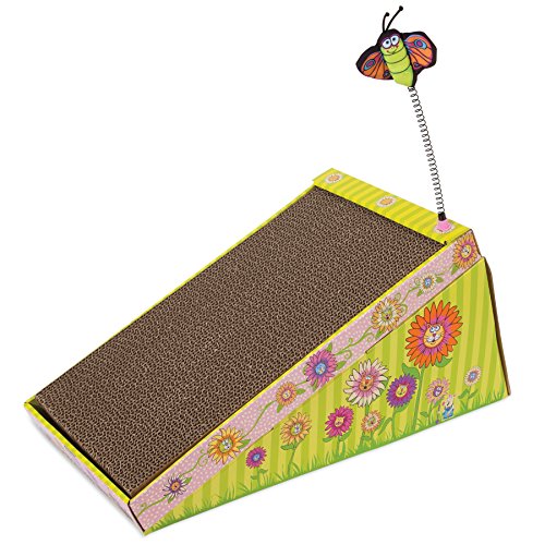 FATCAT Big Mama's Scratch 'n Play Ramp Reversible Cardboard Toy and Catnip Included - Click to Buy