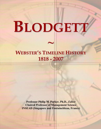 Blodgett: Webster's Timeline History, 1818 - 2007 - Click to Buy
