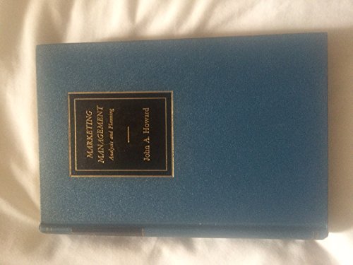 Marketing Management: Analysis And Planning. - Click to Buy